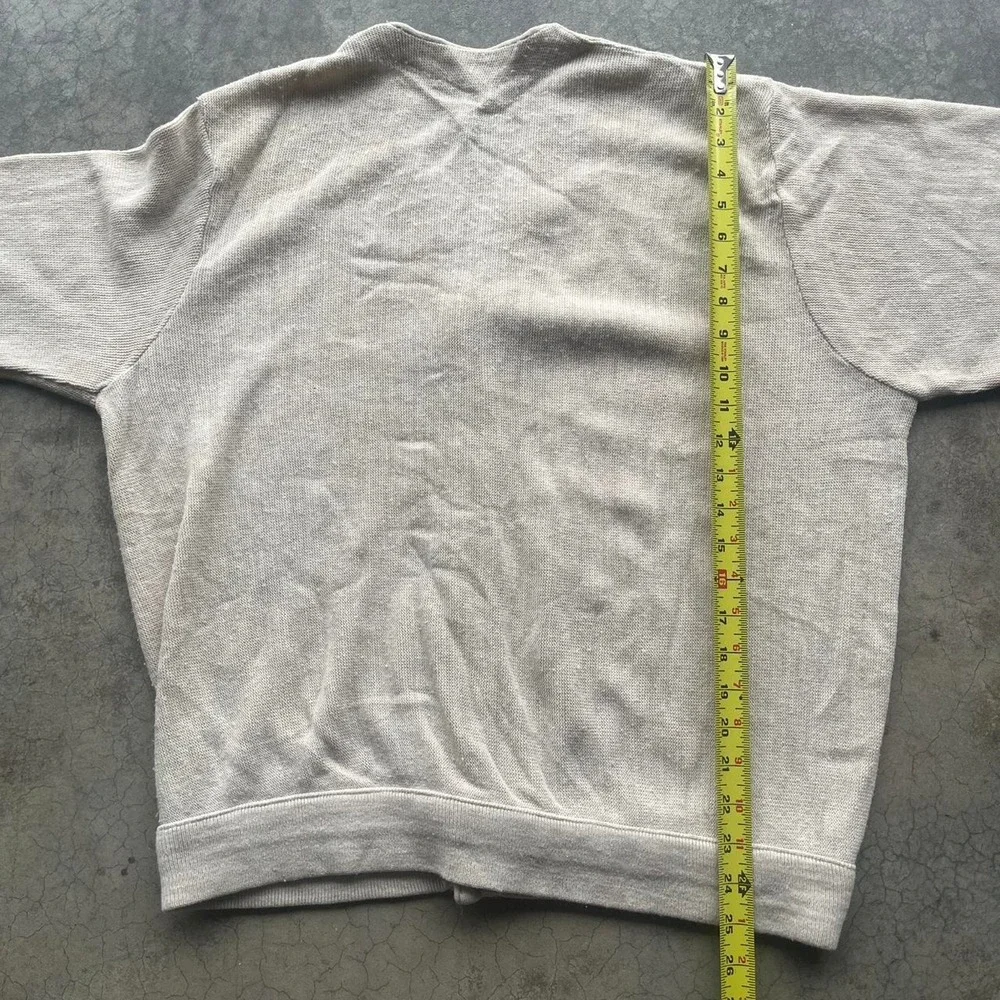 Vintage izod light grey button up cardigan